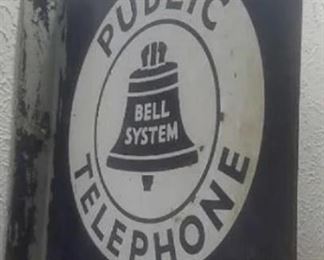 old Bell Telephone flange sign