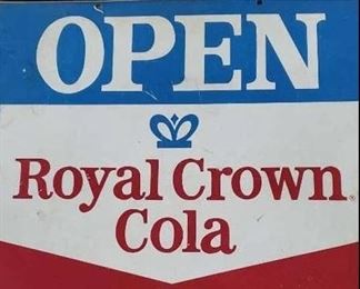 RC Cola open closed sign
