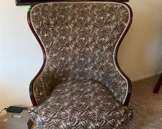 Wingback chair, like new condition, rarely used.