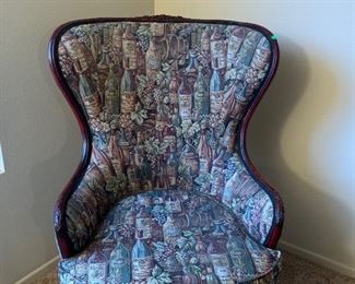 Wingback chair, like new condition