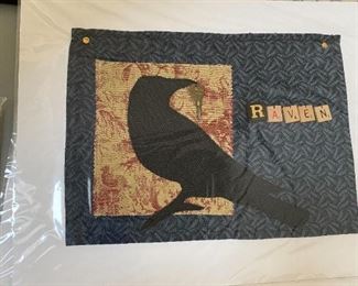 Handmade tapestry Raven