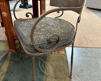 Interesting Iron Chair with cushion