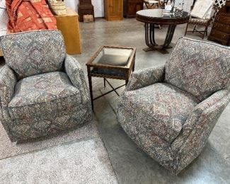 Pair of NEW Smith Brothers Swivel Chairs