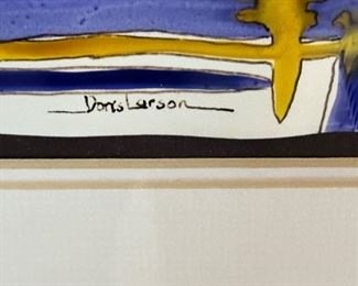 Doris Larson, signature