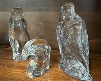 Baccarat Crystal Figures