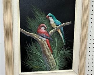 Striking Painting of Tropical Birds