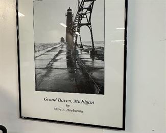 Framed Poster of Grand Haven Catwalk by Marc Hoeksema