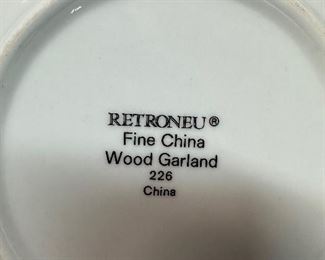 Retroneu Fine China "Wood Garland"