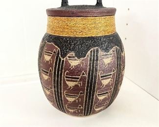 Native American Jar with Lid