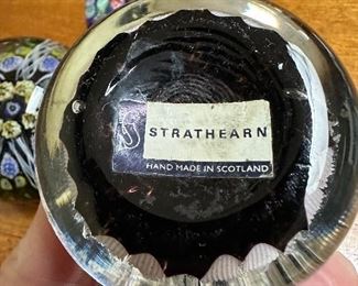 Strathearn Label on one of the Paperweights