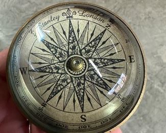 Nautical Brass Compass Paperweight
