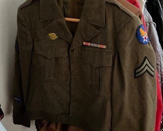 World War 2 military jacket, authentic 