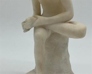 Alabaster statue "Boy with Thorn" Spinario