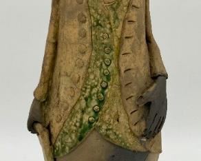 Signed figural statue