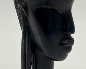 Hand-carved African girl