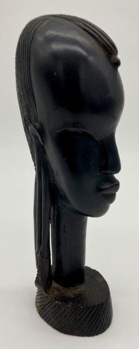 Hand-carved African girl