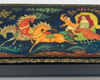 Russian Palekh lacquer box