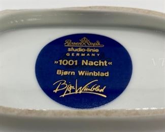 Plate: Rosenthal Germany "1001 Nacht" by Bjorn Wiinblad