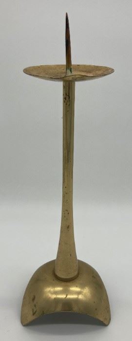 Brass pillar candleholder