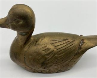 Brass duck figurine