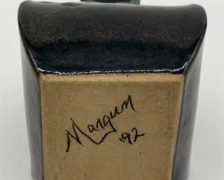 Vintage 1992 Mangum Pottery vase (Weaversville, NC)