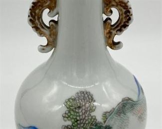 Vintage hand-painted porcelain vase