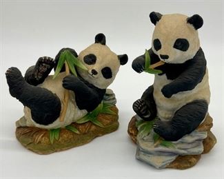 Vintage panda figurines by Andrea by Sadek