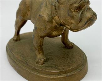 Vintage bull dog paper weight
