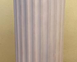 3' tall white column stand