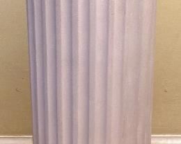 3' tall white column