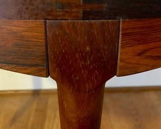 MCM Haug Snekkeri by Bruskbo rosewood round accent table