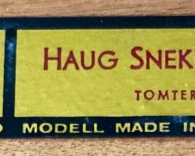 MCM Haug Snekkeri by Bruskbo rosewood round accent table