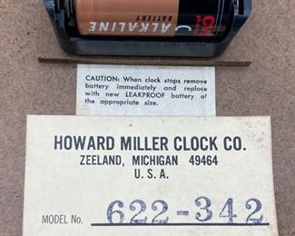 MCM 1970 Howard Miller museum wall clock