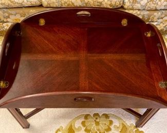 Vintage Thomasville Furniture Mahogany tray table