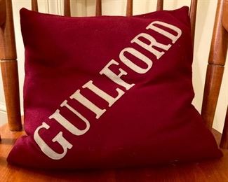 Guilford College pillow