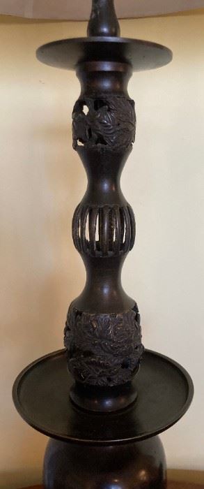 Vintage bronze lamp