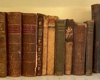 Antique and vintage assorted books