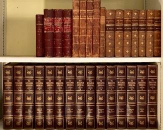 Antique and vintage books including The Encyclopedia Americana set 1-26