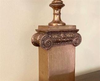 Mid Century brass column/jinii lamp table light