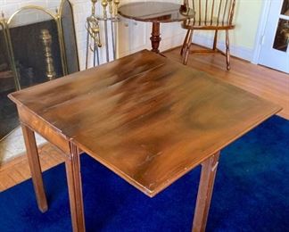 Antique drop-leaf table