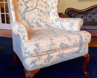 Woodmark Originals embroidered wingback chair