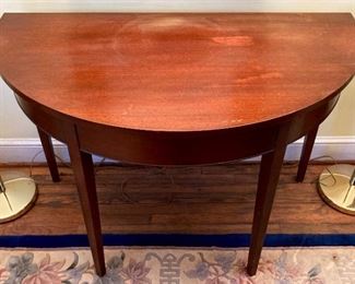 Antique demi-moon table