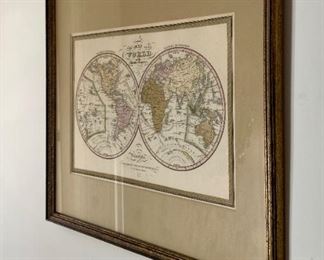 Antique Thomas Cowperthwait world map