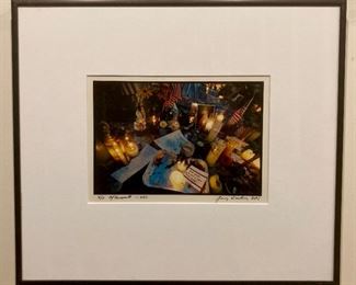 Framed, signed photograph by Jenny Warburg "911 Aftermath"