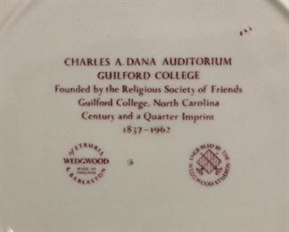 Wedgwood Guilford College plate collection