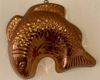Copper fish mold