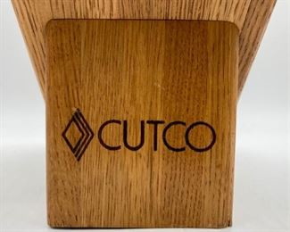 Cutco knife set with block