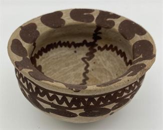 Unsigned small pottery bowl