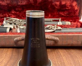 Vintage F Barbier clarinet with case