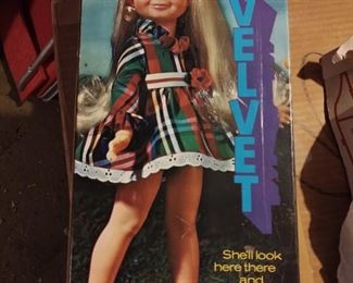Vintage Velvet Doll